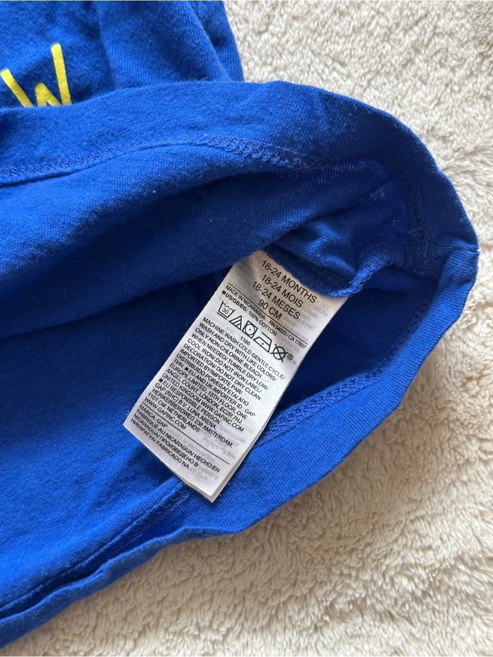 BabyGap Blue Alphabet Tee - 24M